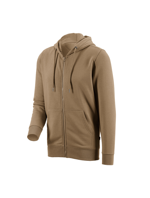 Shirts, Pullover & more: e.s. Hoody sweatjacket poly cotton + khaki 2