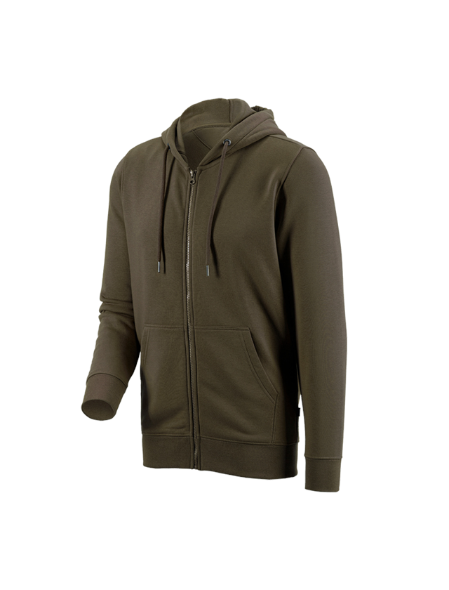 Shirts, Pullover & more: e.s. Hoody sweatjacket poly cotton + olive
