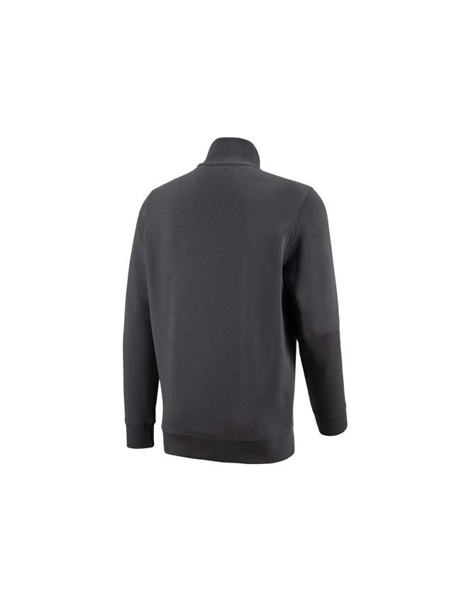 Shirts & Co.: e.s. ZIP-Sweatshirt poly cotton + anthrazit 2