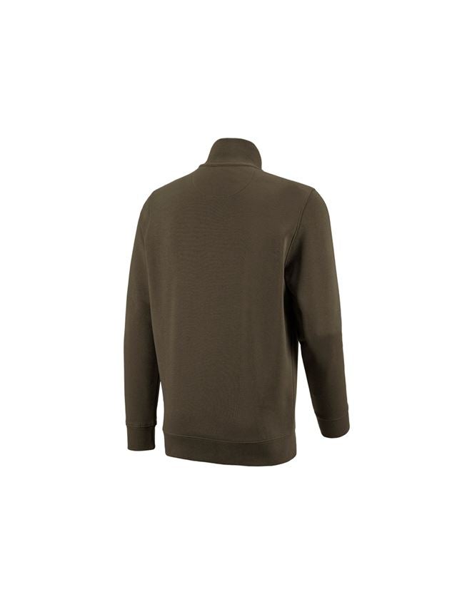 Shirts, Pullover & more: e.s. ZIP-sweatshirt poly cotton + olive 1