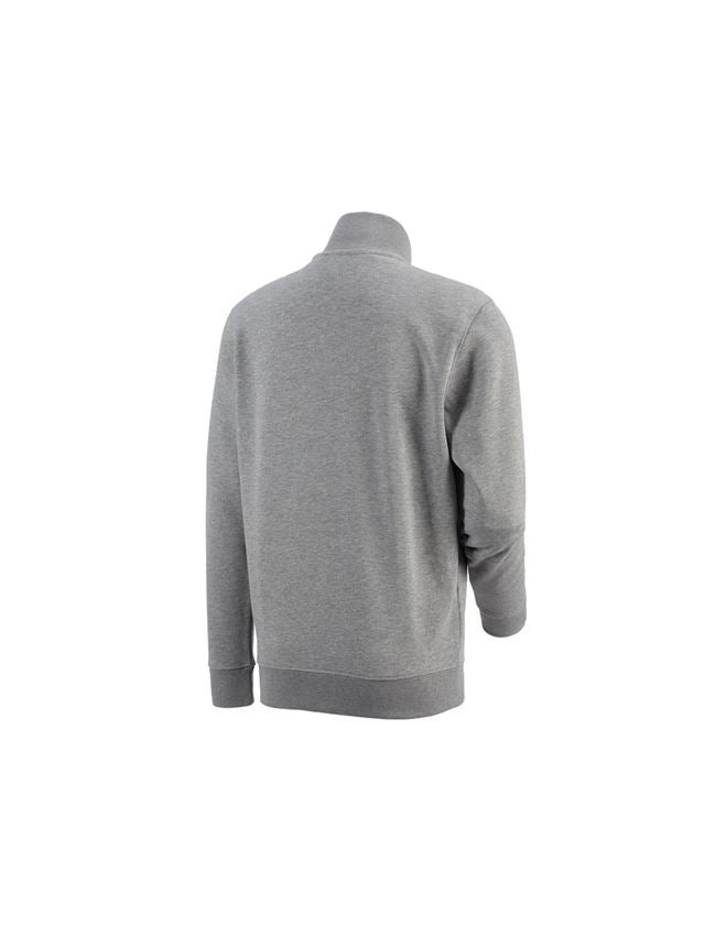 Shirts, Pullover & more: e.s. ZIP-sweatshirt poly cotton + grey melange 1