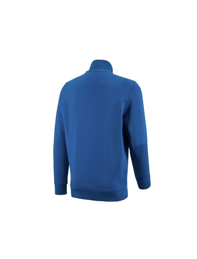Shirts & Co.: e.s. ZIP-Sweatshirt poly cotton + enzianblau 1