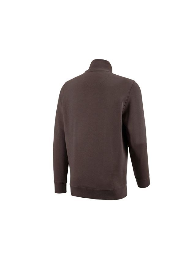 Shirts, Pullover & more: e.s. ZIP-sweatshirt poly cotton + chestnut 3