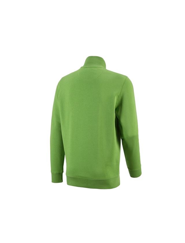 Shirts & Co.: e.s. ZIP-Sweatshirt poly cotton + seegrün 1