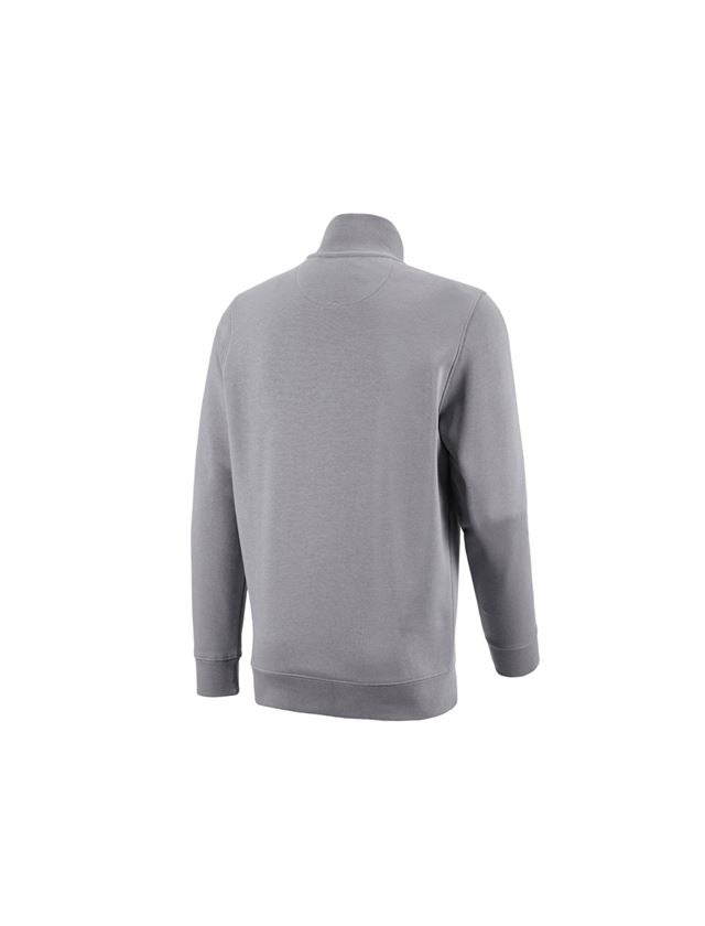Shirts & Co.: e.s. ZIP-Sweatshirt poly cotton + platin 1