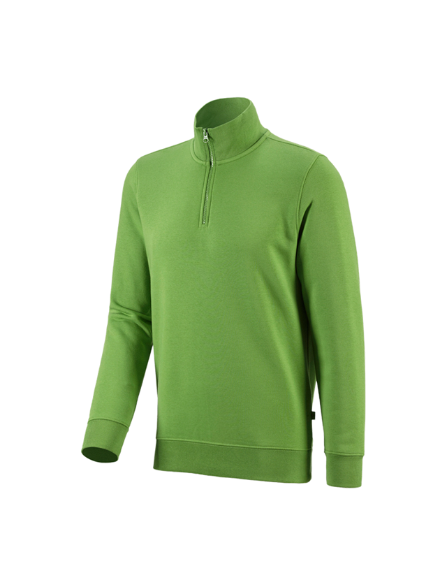 Shirts, Pullover & more: e.s. ZIP-sweatshirt poly cotton + sea green