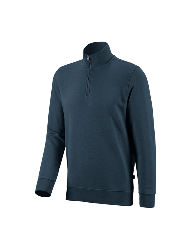 Shirts & Co.: e.s. ZIP-Sweatshirt poly cotton + seeblau