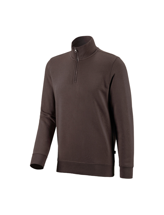 Shirts & Co.: e.s. ZIP-Sweatshirt poly cotton + kastanie 2