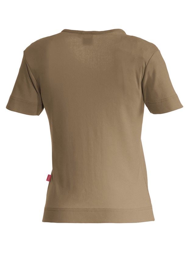 Themen: e.s. T-Shirt cotton V-Neck, Damen + khaki 1