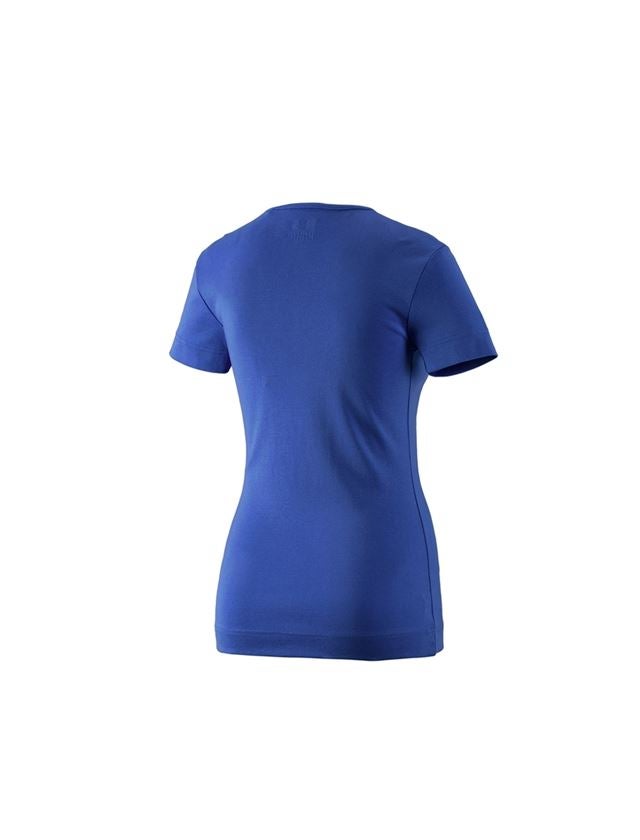 Installateurs / Plombier: e.s. T-shirt cotton V-Neck, femmes + bleu royal 1