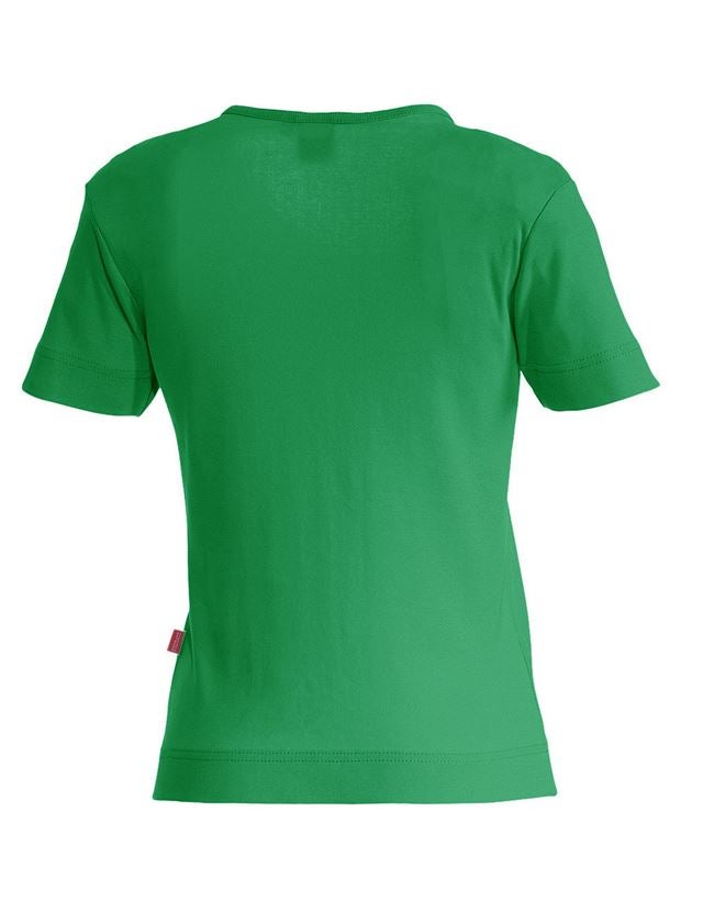 Themen: e.s. T-Shirt cotton V-Neck, Damen + grasgrün 1