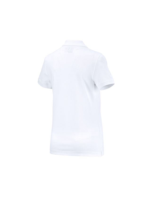 Installateur / Klempner: e.s. Polo-Shirt cotton, Damen + weiß 1