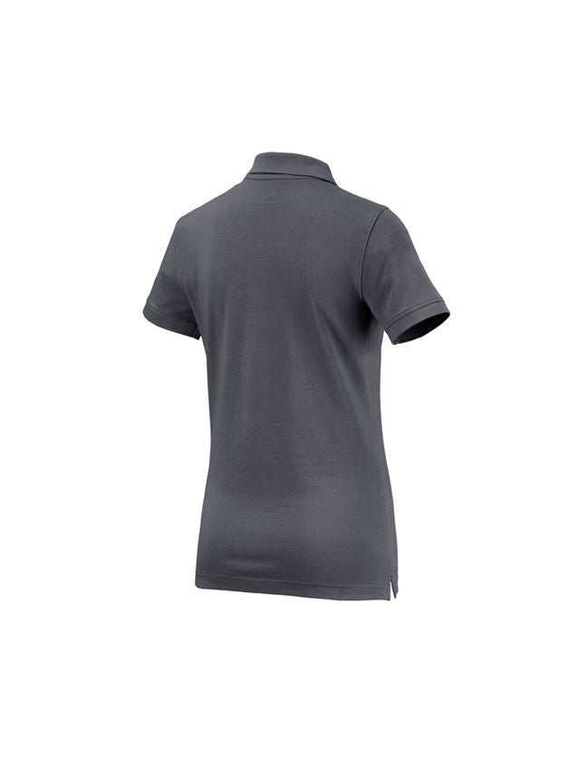 Shirts & Co.: e.s. Polo-Shirt cotton, Damen + anthrazit 1
