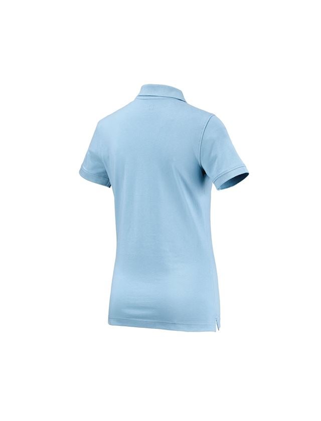 Shirts & Co.: e.s. Polo-Shirt cotton, Damen + hellblau 1