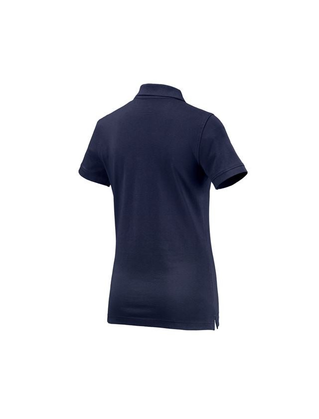 Shirts & Co.: e.s. Polo-Shirt cotton, Damen + dunkelblau 1