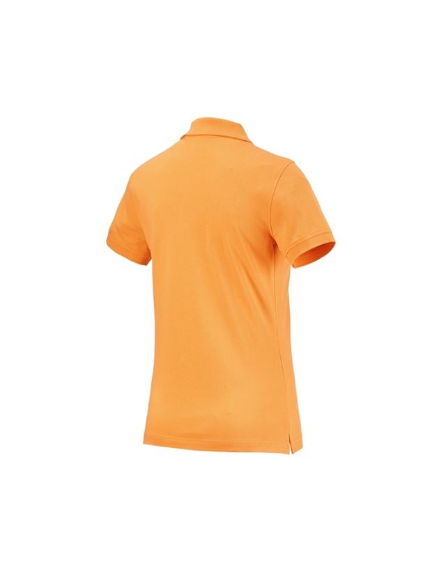 Hauts: e.s. Polo cotton, femmes + orange clair 1