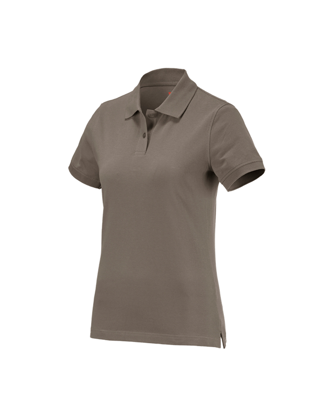 Shirts, Pullover & more: e.s. Polo shirt cotton, ladies' + stone