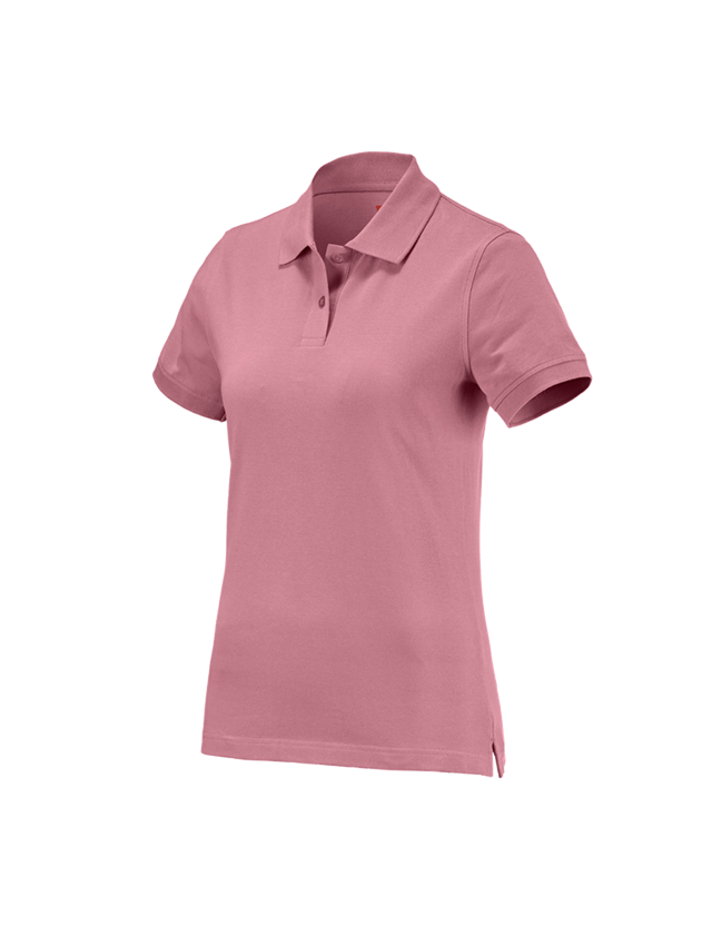 Shirts & Co.: e.s. Polo-Shirt cotton, Damen + altrosa
