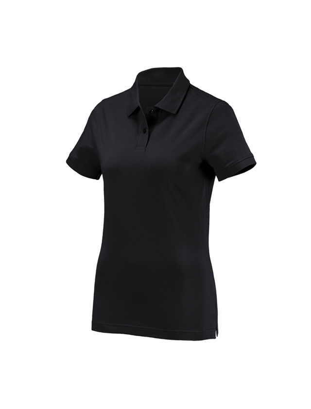 Gardening / Forestry / Farming: e.s. Polo shirt cotton, ladies' + black