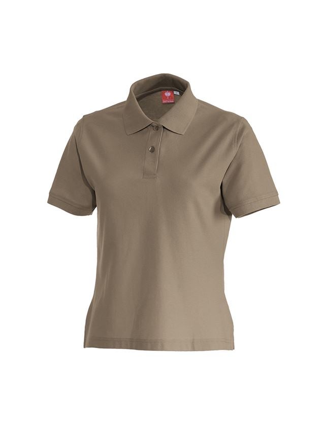 Shirts, Pullover & more: e.s. Polo shirt cotton, ladies' + khaki