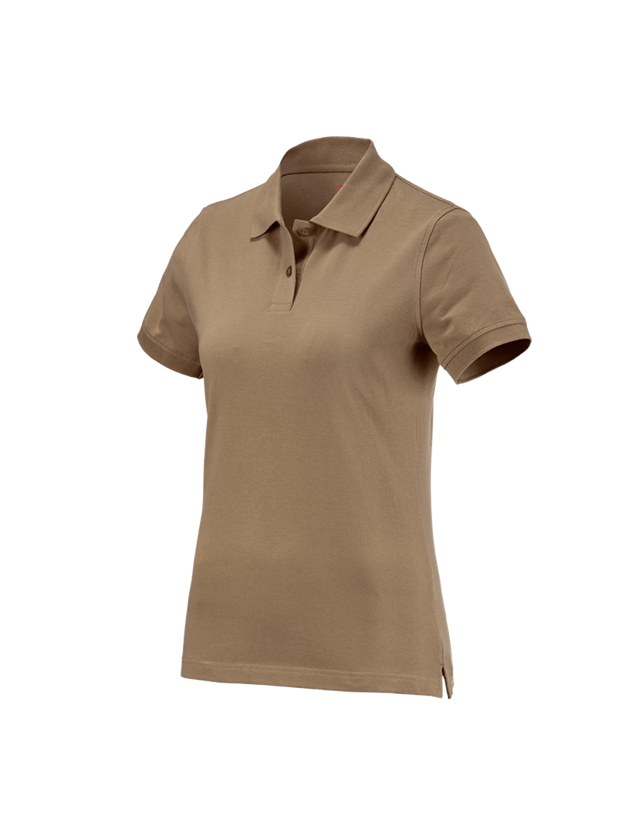 Shirts & Co.: e.s. Polo-Shirt cotton, Damen + khaki