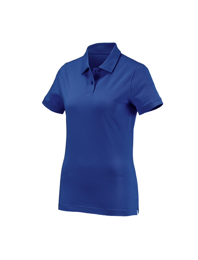 Themen: e.s. Polo-Shirt cotton, Damen + kornblau