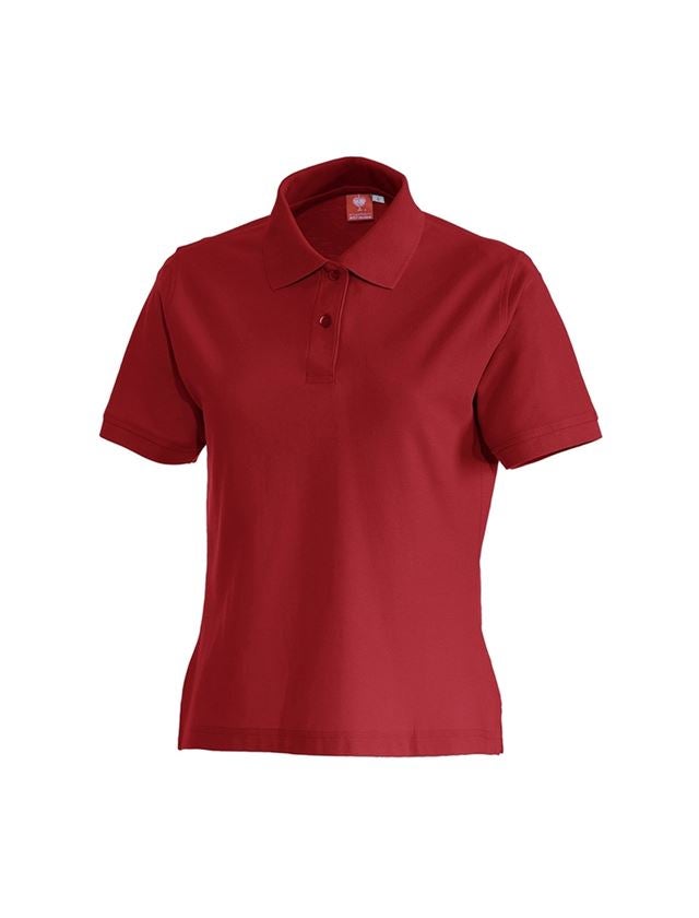 Shirts, Pullover & more: e.s. Polo shirt cotton, ladies' + red