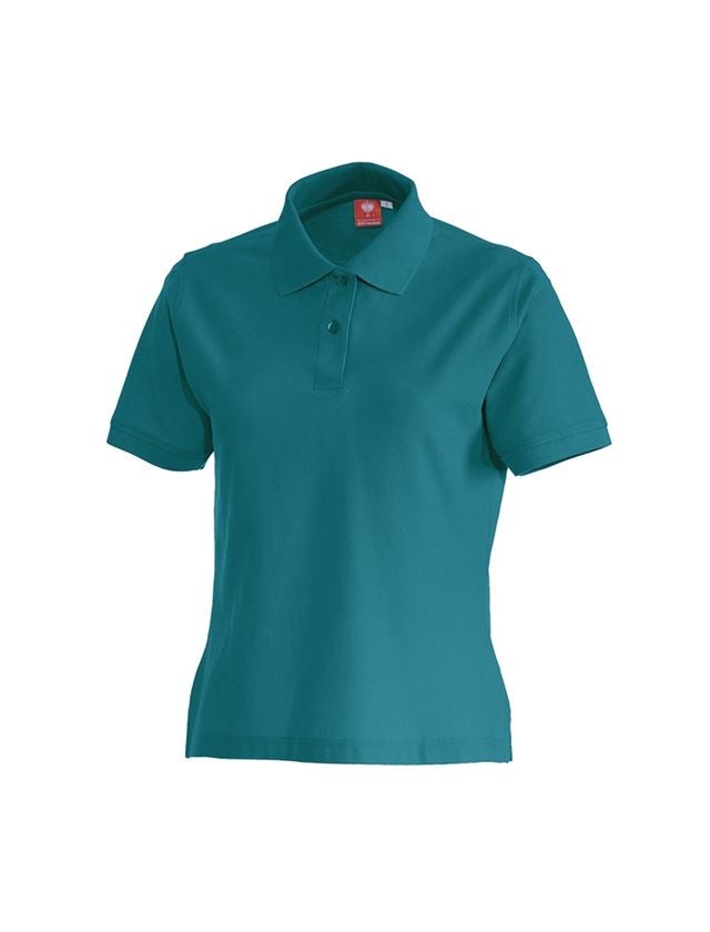 Shirts, Pullover & more: e.s. Polo shirt cotton, ladies' + petrol