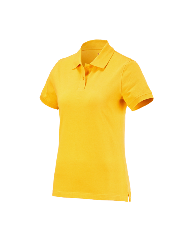 Installateur / Klempner: e.s. Polo-Shirt cotton, Damen + gelb