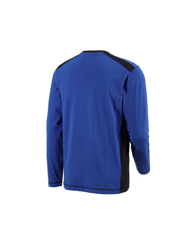 Shirts, Pullover & more: Long sleeve cotton e.s.active + royal/black 3