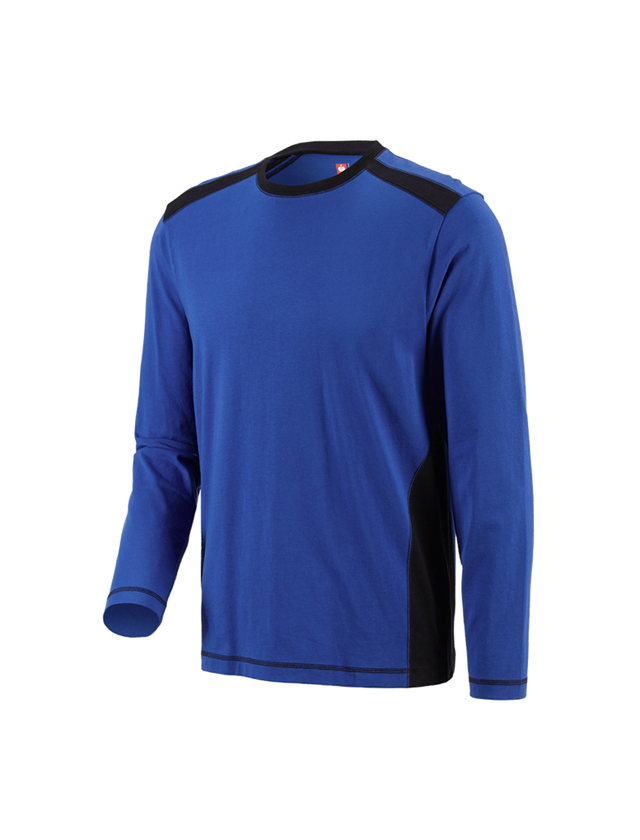 Shirts, Pullover & more: Long sleeve cotton e.s.active + royal/black 2