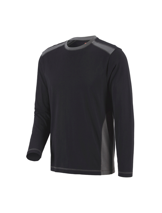 Shirts, Pullover & more: Long sleeve cotton e.s.active + black/anthracite 2