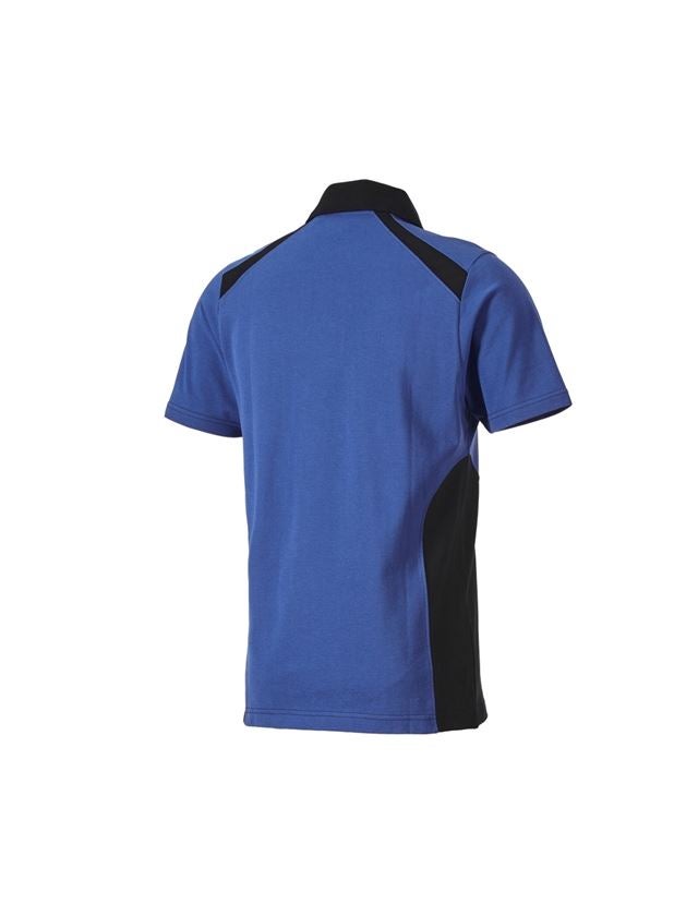 Shirts & Co.: Polo-Shirt cotton e.s.active + kornblau/schwarz 3