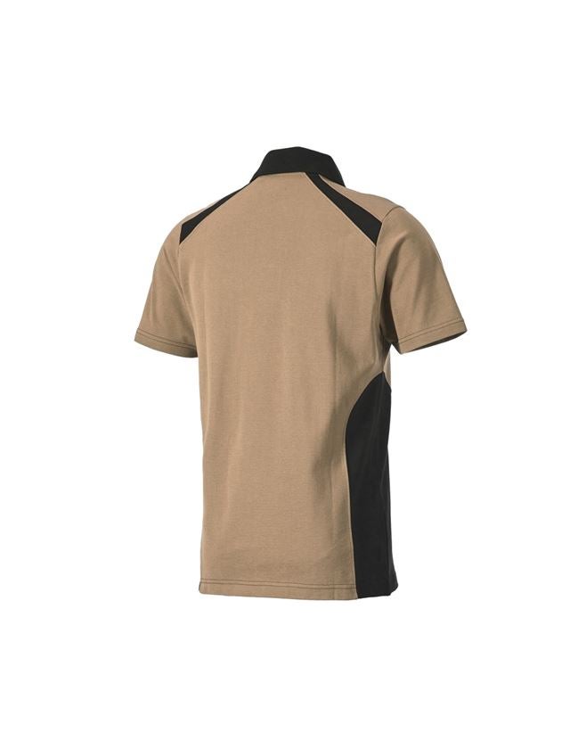 Shirts & Co.: Polo-Shirt cotton e.s.active + khaki/schwarz 2
