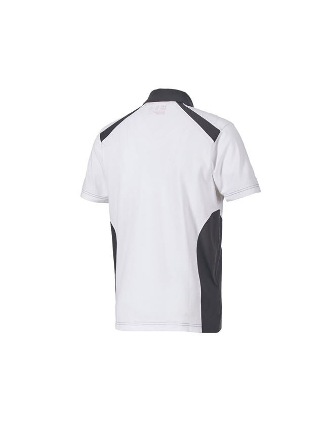 Shirts & Co.: Polo-Shirt cotton e.s.active + weiß/anthrazit 3