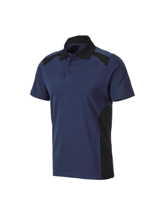 Shirts & Co.: Polo-Shirt cotton e.s.active + dunkelblau/schwarz 2