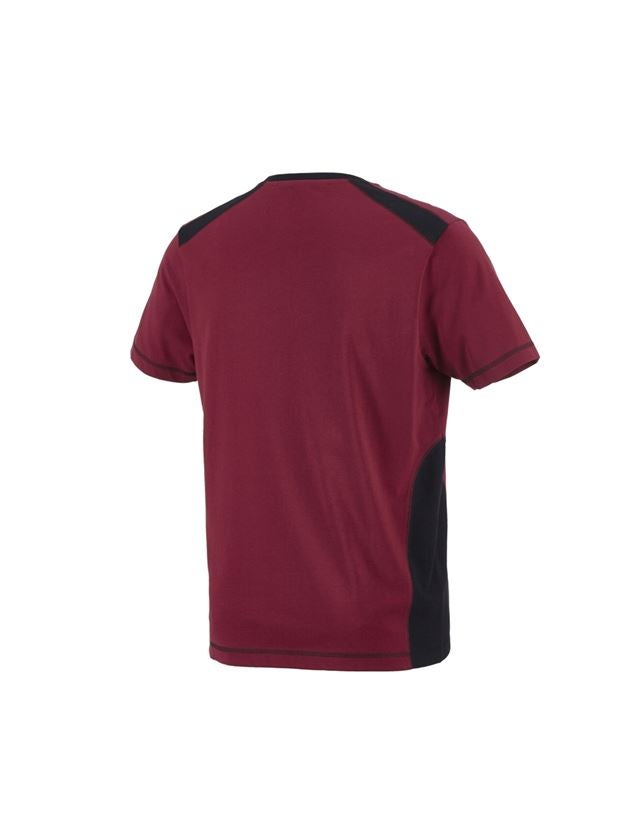 Shirts, Pullover & more: T-shirt cotton e.s.active + bordeaux/black 1