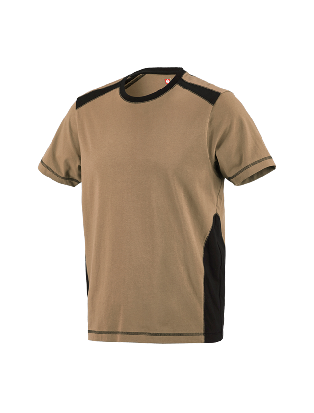 Installateur / Klempner: T-Shirt cotton e.s.active + khaki/schwarz 2