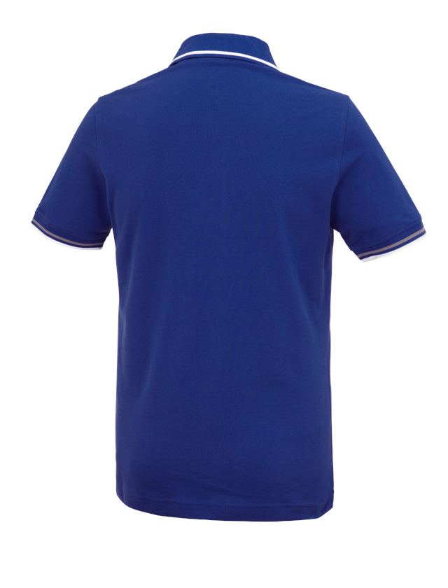 Shirts, Pullover & more: e.s. Polo shirt cotton Deluxe Colour + royal/aluminium 1