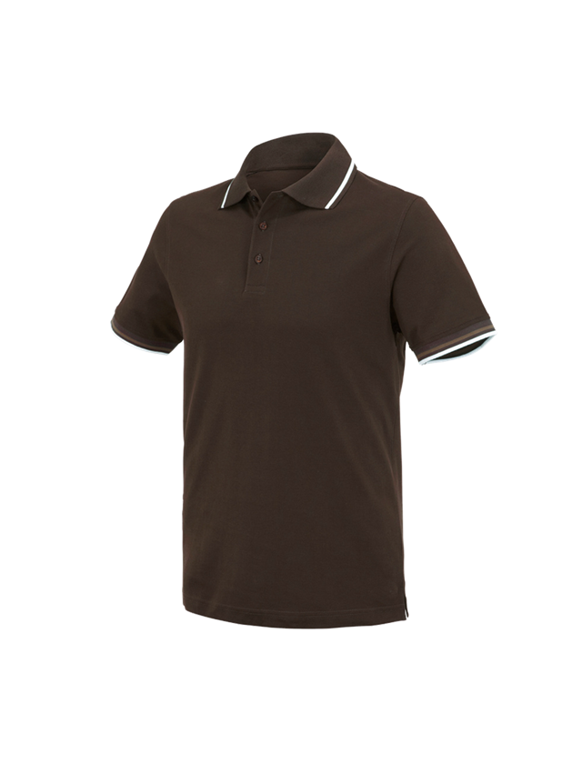 Shirts, Pullover & more: e.s. Polo shirt cotton Deluxe Colour + chestnut/hazelnut 2