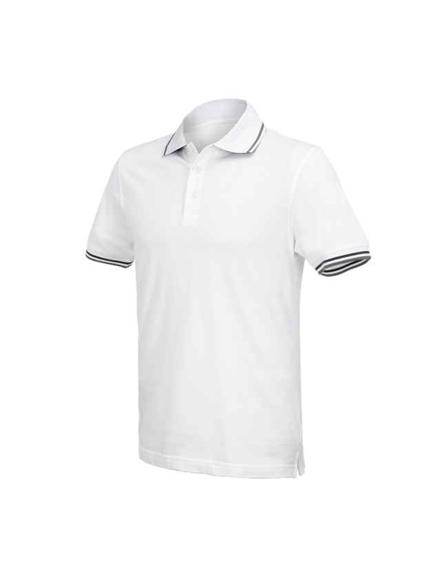 Themen: e.s. Polo-Shirt cotton Deluxe Colour + weiß/anthrazit 1