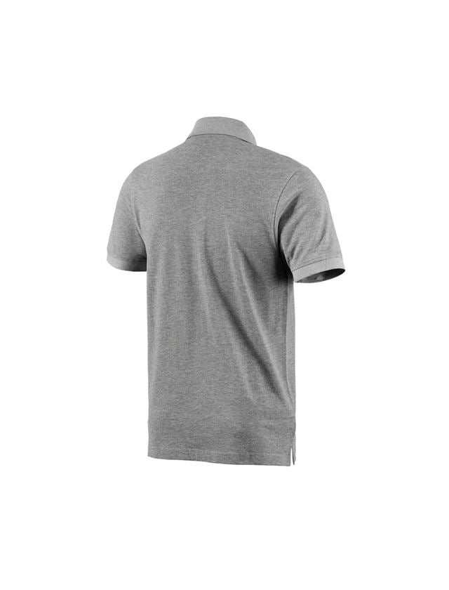 Shirts, Pullover & more: e.s. Polo shirt cotton + grey melange 3