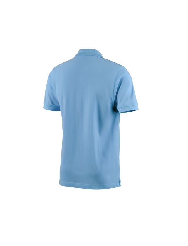 Shirts & Co.: e.s. Polo-Shirt cotton + azurblau 1