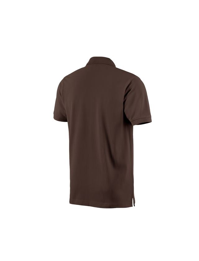 Shirts, Pullover & more: e.s. Polo shirt cotton + chestnut 2