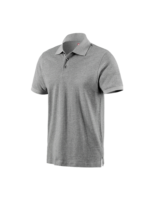 Shirts, Pullover & more: e.s. Polo shirt cotton + grey melange 2