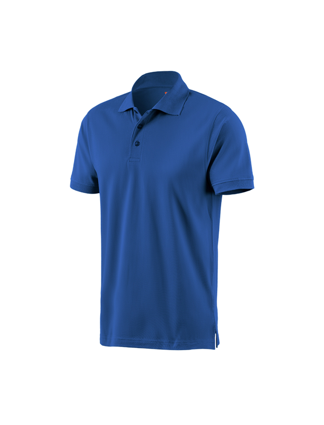 Plumbers / Installers: e.s. Polo shirt cotton + gentianblue