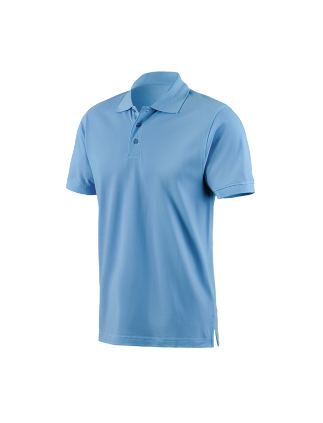 Installateur / Klempner: e.s. Polo-Shirt cotton + azurblau