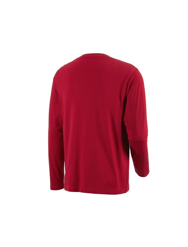 Shirts, Pullover & more: e.s. Long sleeve cotton + red 1