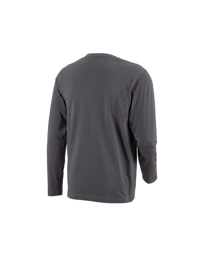 Shirts, Pullover & more: e.s. Long sleeve cotton + anthracite 3