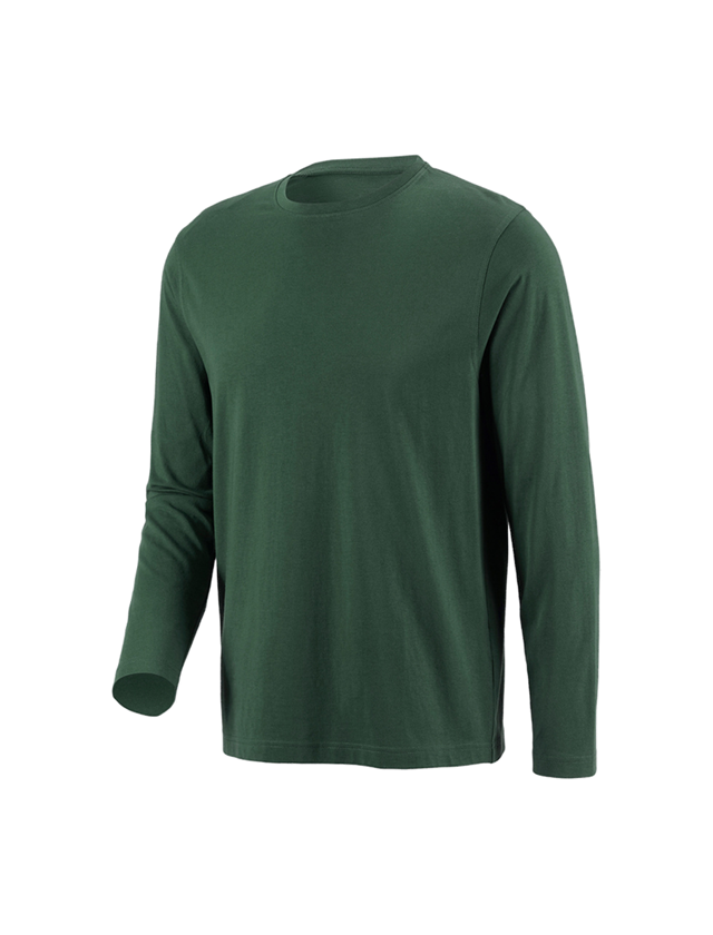 Shirts & Co.: e.s. Longsleeve cotton + grün